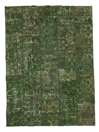 Orientalischer Patchwork Teppich 145X195 (Wolle, )