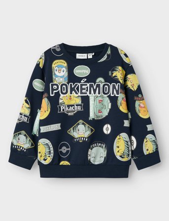 name it Nmmjazy Pokemon Nreg Sweat Unb Sky - Navy - 92