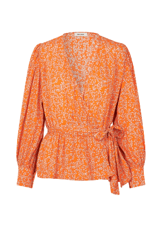 Modström Corinnamd Print Top T-shirts & toppar Dam Orange L