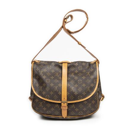 Louis Vuitton Vintage, Pre-owned Shoulder Bags Bruin, Dames, Maat:ONE Size,Canvas