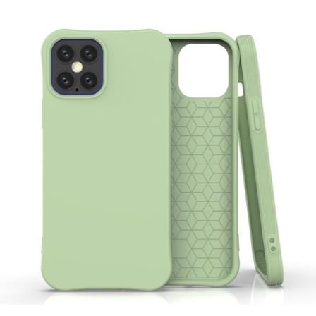 Iphone 12 / 12 Pro - Shockproof Matt Tpu Skal - Grön Green Grön