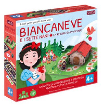 Biancaneve e i sette nani. La regina si avvicina! I miei primi giochi di società. Con casetta 3D da costruire. Con 8 pedine di legno. Con 2 tabelloni.