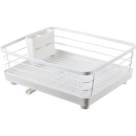 Multifunktionell diskställ köksdiskställ avloppskorg ätpinnar bestick förvaringslåda vattenfilterställ