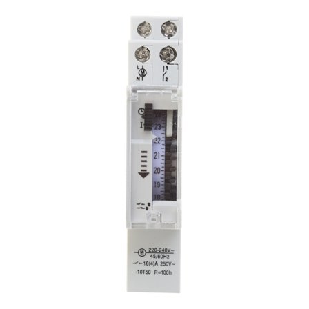 Programmerbar Digital Timer Switch Timing Control Switch 220V 16A Plastmateriale Timing Control Mekanisk Timer Switch