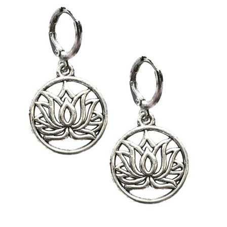 Earrings - Creoles - Lotusflower - Small