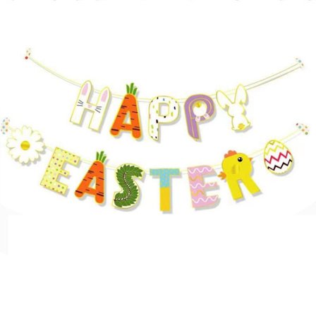 Papirhengende flagg Hengende Pull Flags påskebanner