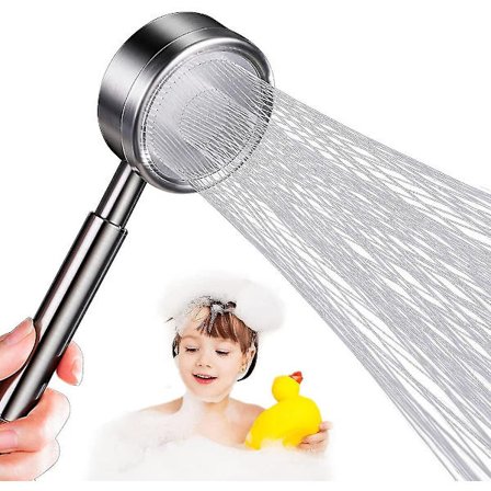 Duschmunstycke Vattenbesparande Tryckökning Högtryckshanddusch 304 Rostfritt Stål Filtrering Duschmunstycke Vattenbesparande För Bad Och