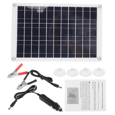 Bærbar Solcellepanel 100W Monokrystallinsk 12/24V USB Udgang til Biler, Trailere, Yachter
