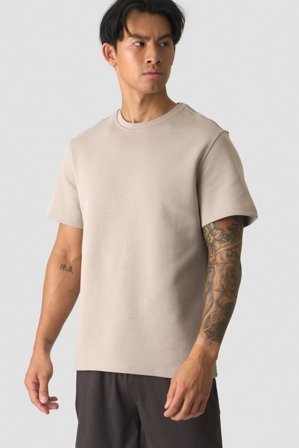 ICANIWILL - Revive T-shirt Men Light Greige - Heren - sportkleding van ICIW