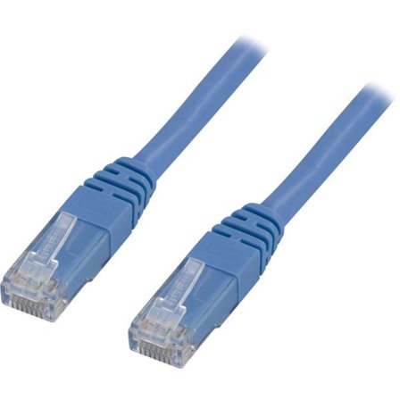 Deltaco Koblingskabel - RJ-45 (hann) til RJ-45 (hann) - 5 m - UTP - CAT 6 - blå