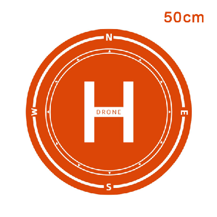 Pad Pude Foldbar filt parkeringsforklæde tilbehør Orange 50CM