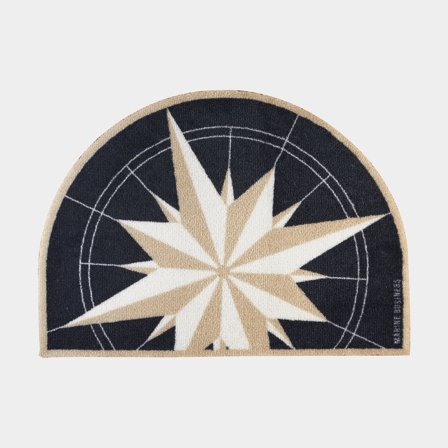 Alfombra náutica Marine Business Welcome Rosewind Blue, semicircular, 70 x 50 cm