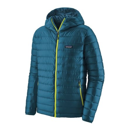 Patagonia Men's Down Sweater Hoody Men middle-layer down jackets Blue S
