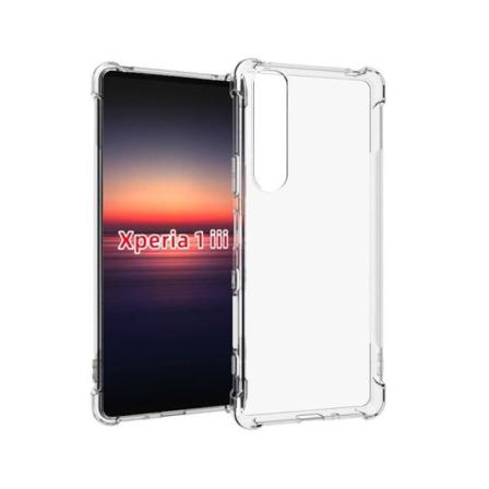 Xperia 1 Iii Stötdämpande Silikon Skal Shockr Transparent