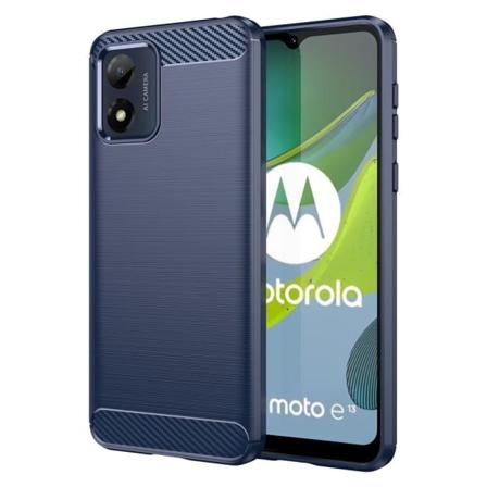 Carbon Flex Etui Motorola Moto E13 - Blå Blue