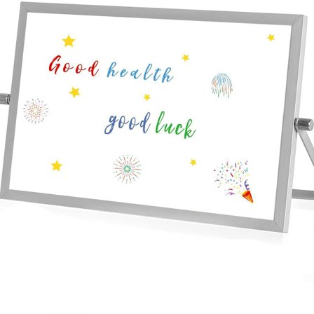 Magnetisk whiteboard, magnetisk tavla, skrivbar whiteboard, dubbelsidig KLB