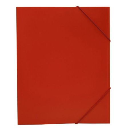 Gummibandsmapp 3-klaff A4, färgad polypropylen, röd - Lyreco - Kontorsmaterial - Mappar och plastfickor - Gummibandsmappar 3-klaff - Plast