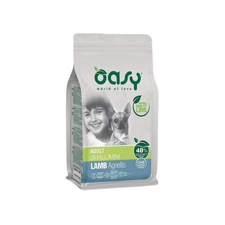 Oasy One Animal Protein Adult Small & Mini Con Agnello Per Cani