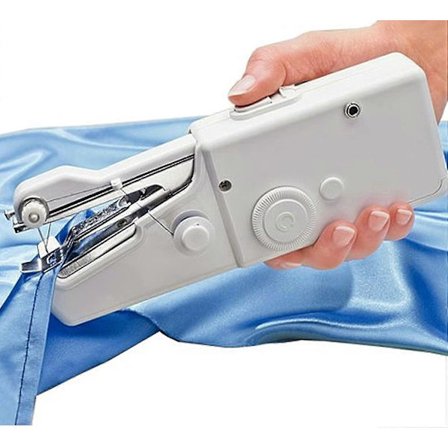 Håndholdt symaskin for voksne - Enkel å bruke, praktisk og lett å oppbevare (grå) (1 stk)