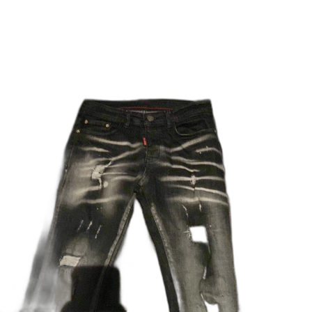 Svarta skinny jeans med slitningar