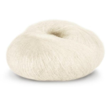 Dale Garn Tynn Kidsilk Erle Hvit 4001, 25g