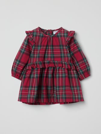 Babykleid mit Rüschen - 56 - kinderbekleidung - red - Polarn O. Pyret