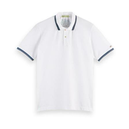 Scotch & Soda Polo = Hvid, Herre