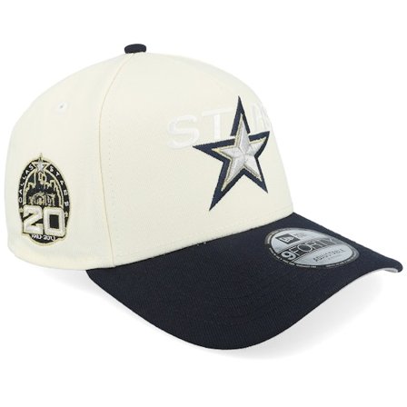 New Era - NHL White adjustable Czapka Z Daszkiem - Dallas Stars 9FORTY Chrome/Navy A-Frame Adjustable @ Hatstore