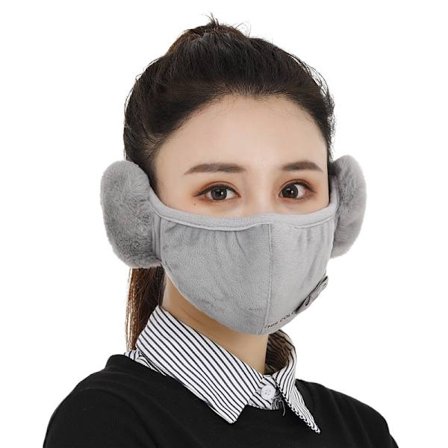 2-pack Vinter Fleece Plysch Mask Varm Anti-Damm Anti-Kyla