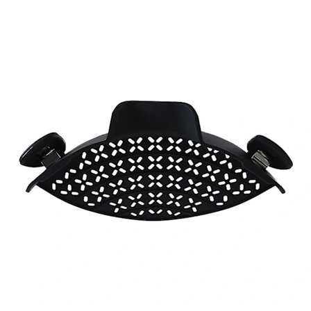 Pastasil - Køkkenredskab Si & Dørslag Silikone Si Klemme På Si Til Gryder Køkken Si Til Kød Grøntsager Frugt Ny black