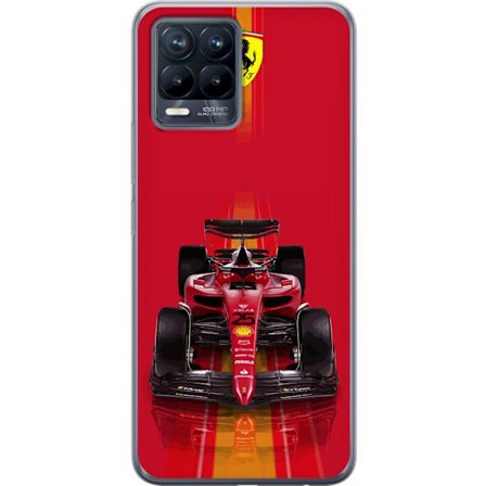 Yhteensopiva Puhelinkuori Realme Realme 8 Ferrari Formula 1 -auto ikonisessa punaisessa muotoilussa urheilullisella tarkkuudella