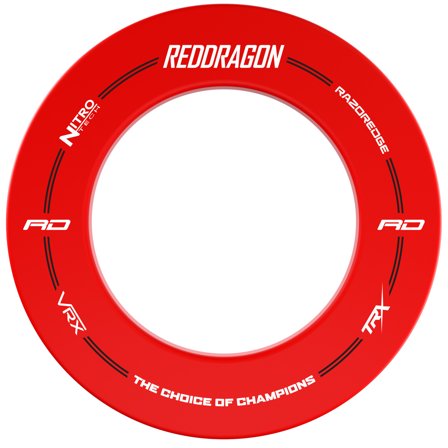 Red Dragon Dartboard Surround Razor Edge - Nitro Tech - VRX - TRX - Pro Protection for Dartboards - Red - Durable - Home Pub Use