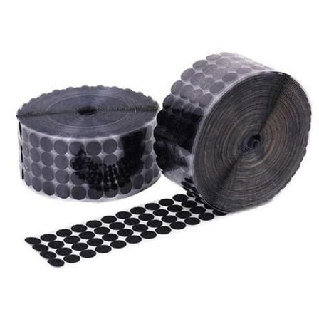 100st Runda sj lvh ftande kardborreband - 1cm Black