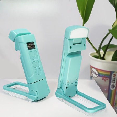 USB-oppladbar LED-leselampe med klemme – 3 fargetemperaturer, 6 lysstyrker, perfekt for nattlesing