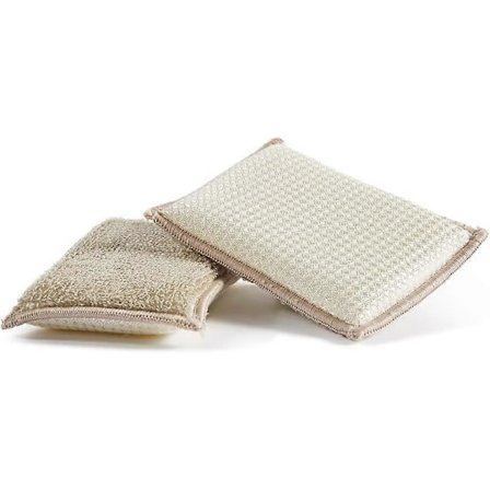 Bamboom svamp, bambus, Flerfarget, 13 x 9 x 2,5 cm, 2 enheter