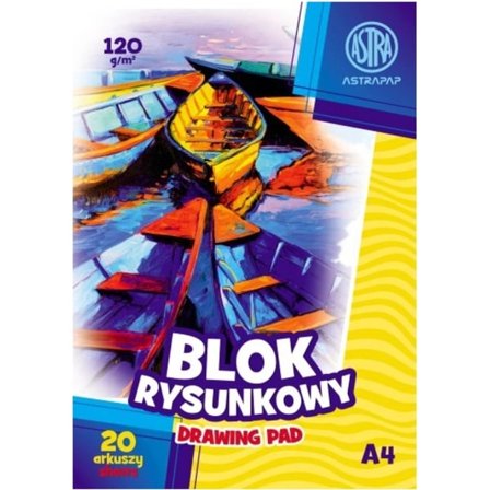 Premium Skissblock A4 med Kraftigt 120g/m2 Papper - 20 Ark