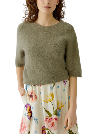 Oui Black Label Pullover Överdelar Dam Grön 38