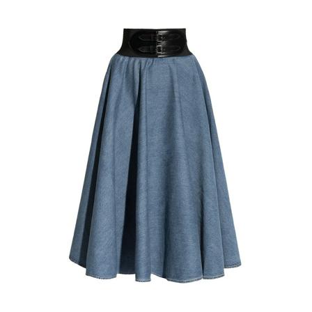 Alaïa Midi Skirts Blå, Dame