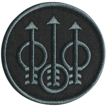 Beretta Unisex Trident Velcro Patch Black