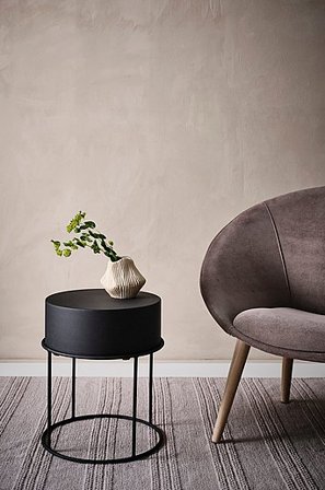 Jotex - Bijzettafel ø 40 Cm Zwart Zwart - BYRON - Koop Sidetables & bijzettafels bij Jotex