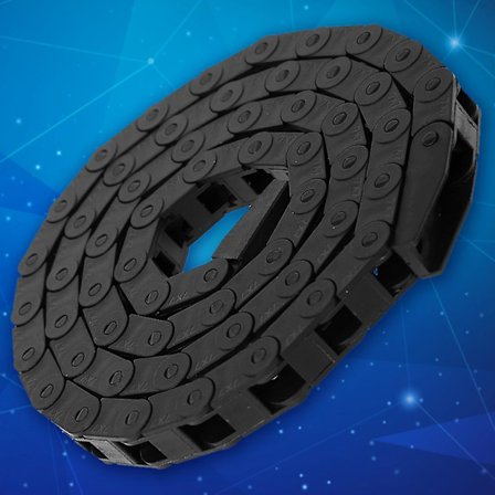 7x7mm L1000mm Kabel Slepekjede Wire Carrier + 2 Endekontakter For 3D Printer CNC