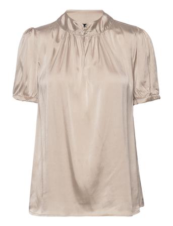 3176 Matt Main - New Prosi Top Blouses Short-sleeved Creme SAND
