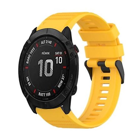 För Garmin Fenix ​​6x 26mm horisontell textur watch med borttagningsverktyg