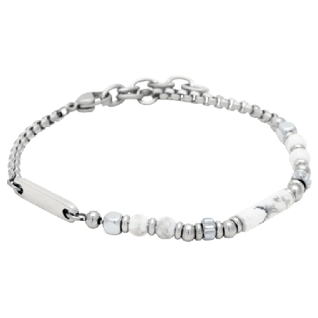 by BILLGREN Samir | Stålarmband Accessoarer Herr Vit 19 cm