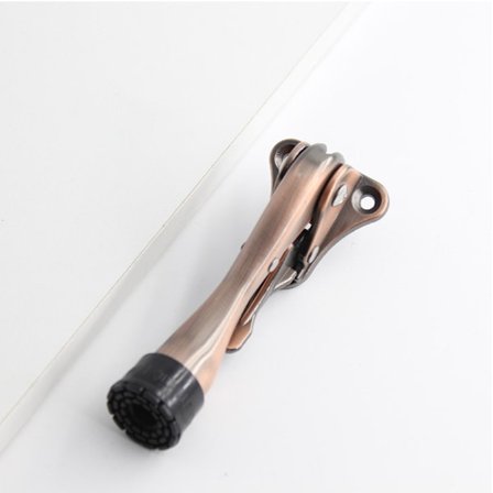 Dörrstopp - 10 cm - Förhindrar att dörren smäller - Krom -