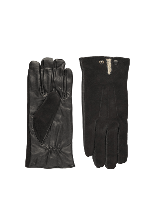 John Henric Suede Gloves Aspen Accessoarer Herr Svart 9