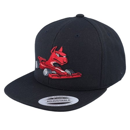 Kiddo Cap - Sort snapback Kasket - Kids Dog Formula 1 Black Kids Snapback @ Hatstore
