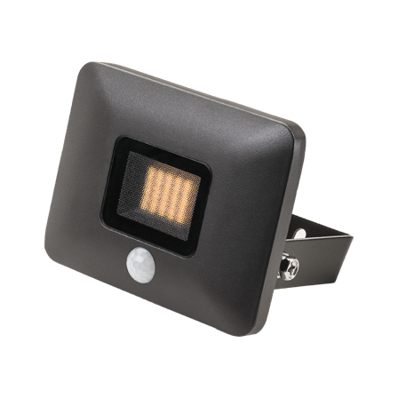 SG Armaturen Flom Mini Strålkastare grafit, 10 W, 3000K Med sensor, Belysning