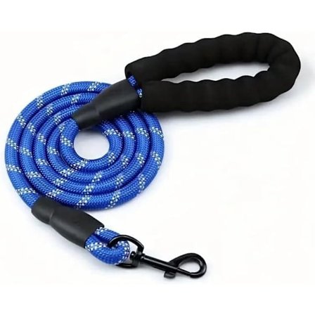 Hundesnor 180 cm – Polstret Håndtag & Reflekterende Tråde, Slidstærk Snor til Små, Mellemstore & Store Hunde_TF_TF