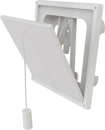 Flexit 02022 Klaffventil hvit, plast 100 x 150 mm, Ventilasjon